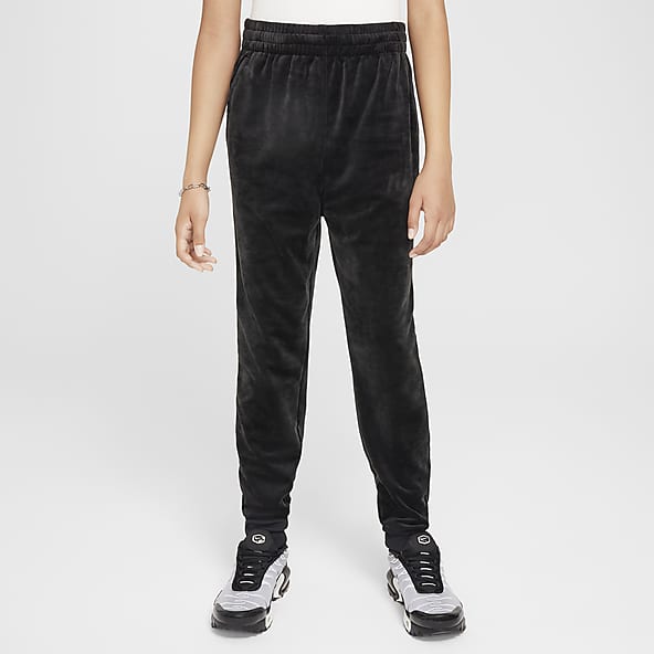 Girls slim black joggers sale